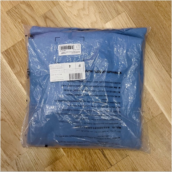 MISSGUIDED WASHED BASIC SWEAT IN LIGHT BLUE SZ4 - BRAND NEW/SEALED - Picture 5 of 5